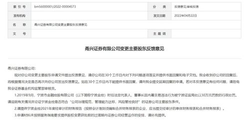 甬興證券增資波折 寧波金控入主遇阻，前董事長內幕交易罰單引監(jiān)管問詢